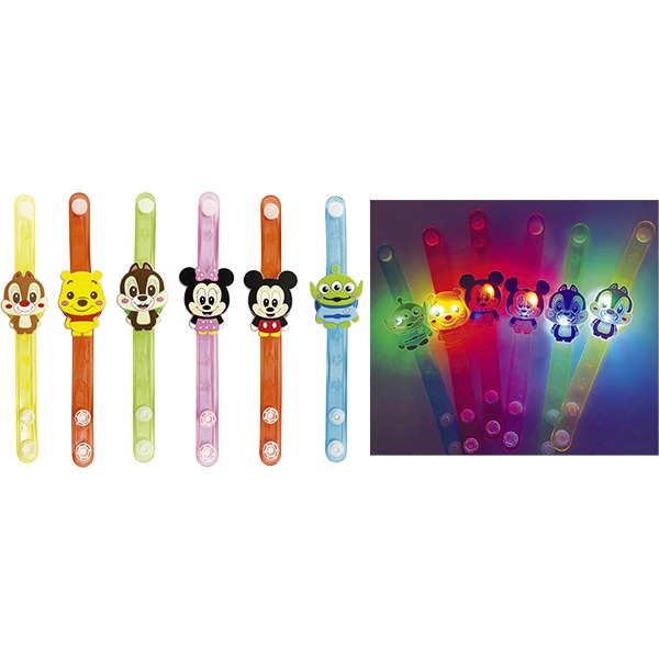 94622 ディズニーフラッシュブレスレット(12入) 26SS-P150 超絶かわいいディズニーのブレスレット 実はキラキラ光るブレスレットです