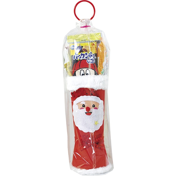 エレガントブーツ41.5cm お菓子の入ったクリスマスブーツ サンタが運ぶ定番アイテム 16073 P049　25AW