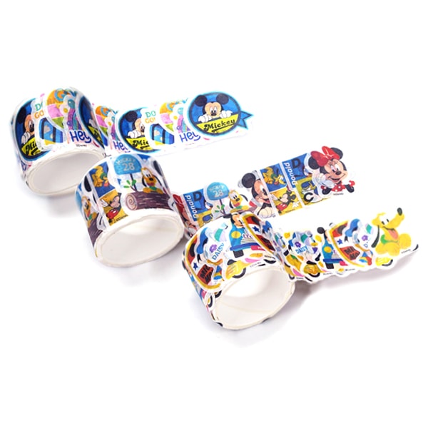 (12入)ディズニーダイカットロールステッカー 93578 景品玩具 文房具 学校用品  シール