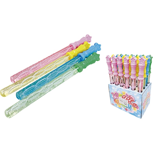 95695 マジカルスターしゃぼんスティック(24入) 26SS-P136 振るたびにキラキラの魔法が溢れ出す 星のステッキから虹色シャボンが舞う夢のひとときを
