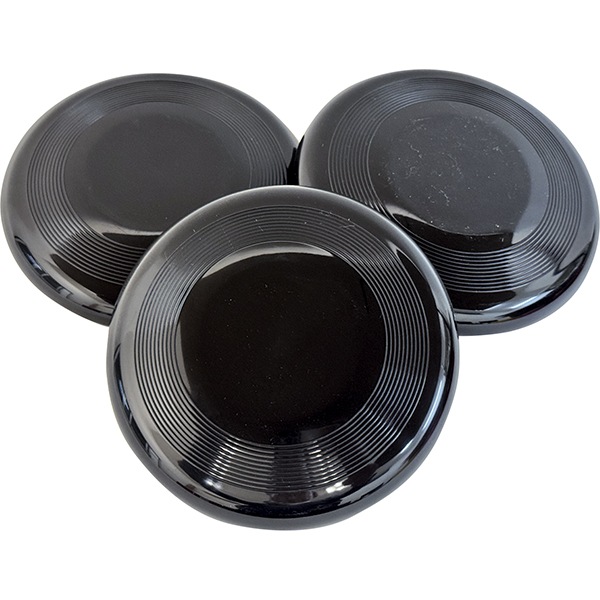 50426 13cmミニフライングディスクBlack(10入) 26SS-P137 青空を切り裂く漆黒のシルエット 遊びをクールに進化させる13cmの黒い弾丸
