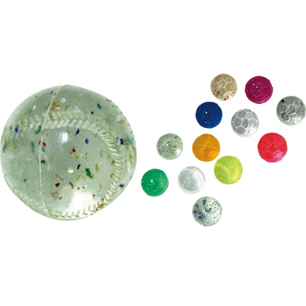 44526 スーパーボール_スポーツカット27mm(100入) カタログ外 人気のボールが小さなスーパーボールに変身 スポーツ好きの子供たちが思わず夢中