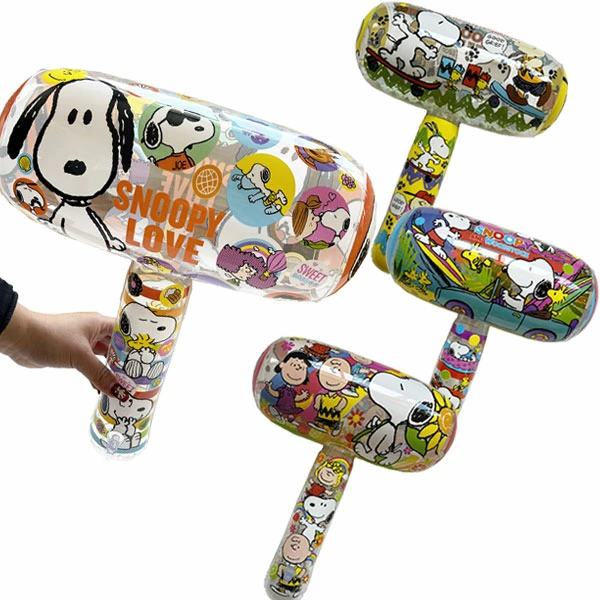 94825 スヌーピービニールハンマーＭ(12入) カタログ外 空気たっぷりのハンマー 叩くたびに最高の「遊び」を響かせる