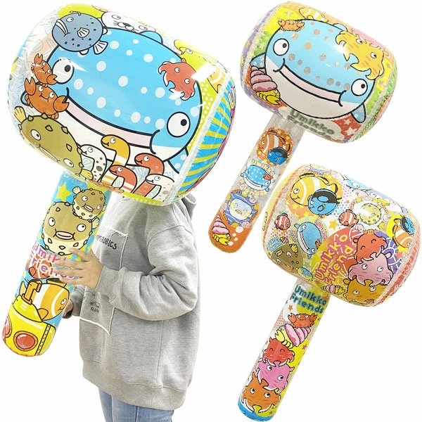 95101 うみっこフレンズビニールハンマーＢＩＧ(24入) カタログ外 叩くたびにポヨンと弾んで楽しさ倍増 空気たっぷりの軽快な重みが最高のバトル