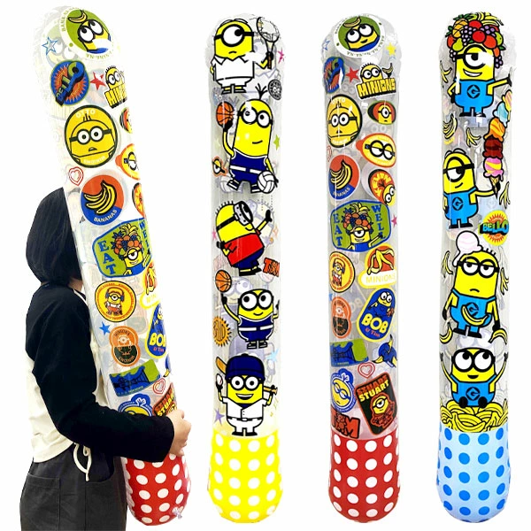 95252 ミニオンズビニールスティックＢＩＧ(6入) カタログ外 持てば即、ミニオン軍団の仲間入り 空気だから超軽量