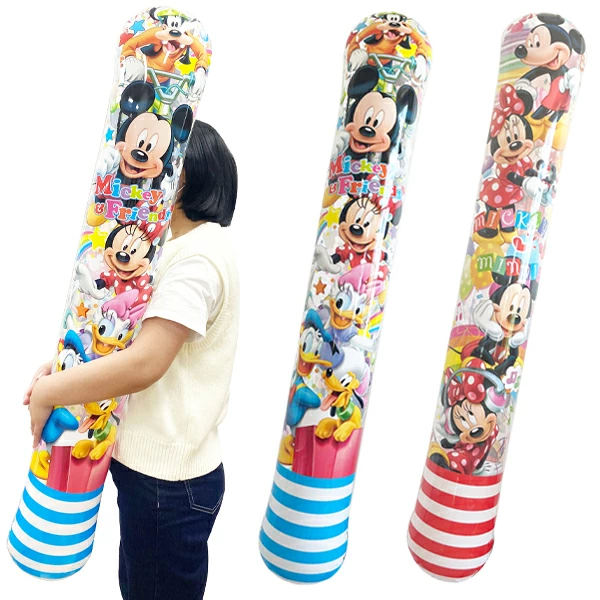 95680 ディズニービニールスティックBIG(6入) カタログ外 手にした瞬間誰もが笑顔になる特大サイズ BIGサイズでも空気だから超軽量