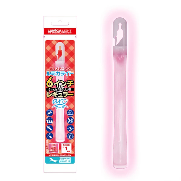 10719 ルミカライト6インチレギュラーアーク_高輝度ピンク(1入) カタログ外 突き抜ける究極の鮮やかさ 一瞬で夜をピンクの熱狂に変える