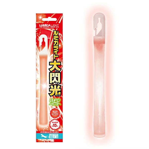 10730 ルミカライト大閃光アーク_レッド(1入) カタログ外 最高潮の瞬間に最強の情熱を刻め 一瞬で着火する魂の赤