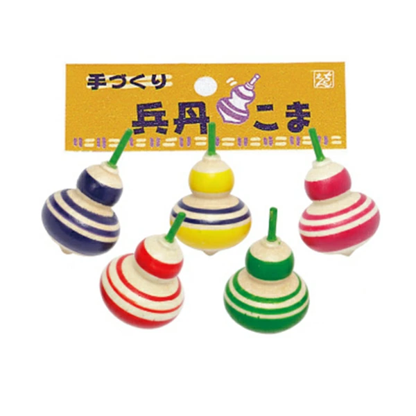 82319 兵丹コマ5P(10入) カタログ外 縁起の良いひょうたん型 手にするだけで福が来る