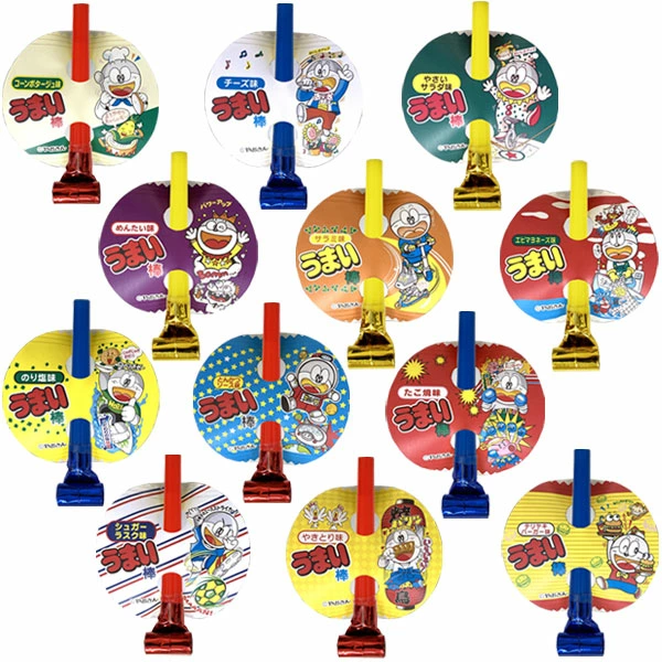 94311 うまい棒 ふきもどし(12入) カタログ外 あのうまい棒が大変身 ピロピロ伸ばして大はしゃぎ