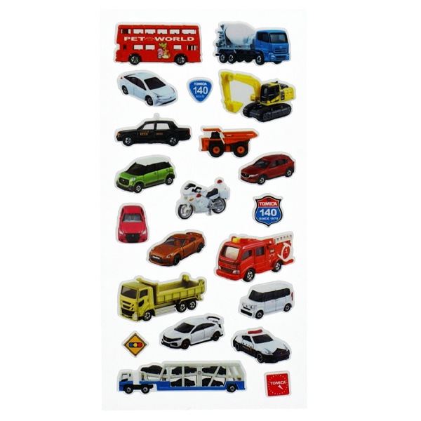 (12入)トミカ シールがいっぱい 95296 景品玩具 文房具 学校用品  シール