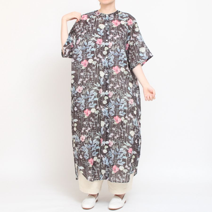 【美品】シャワーパーティ　ワンピース　羽柄　リバティ 中古・古着通販】Shower Party (シャワーパーティー) リバティ柄
