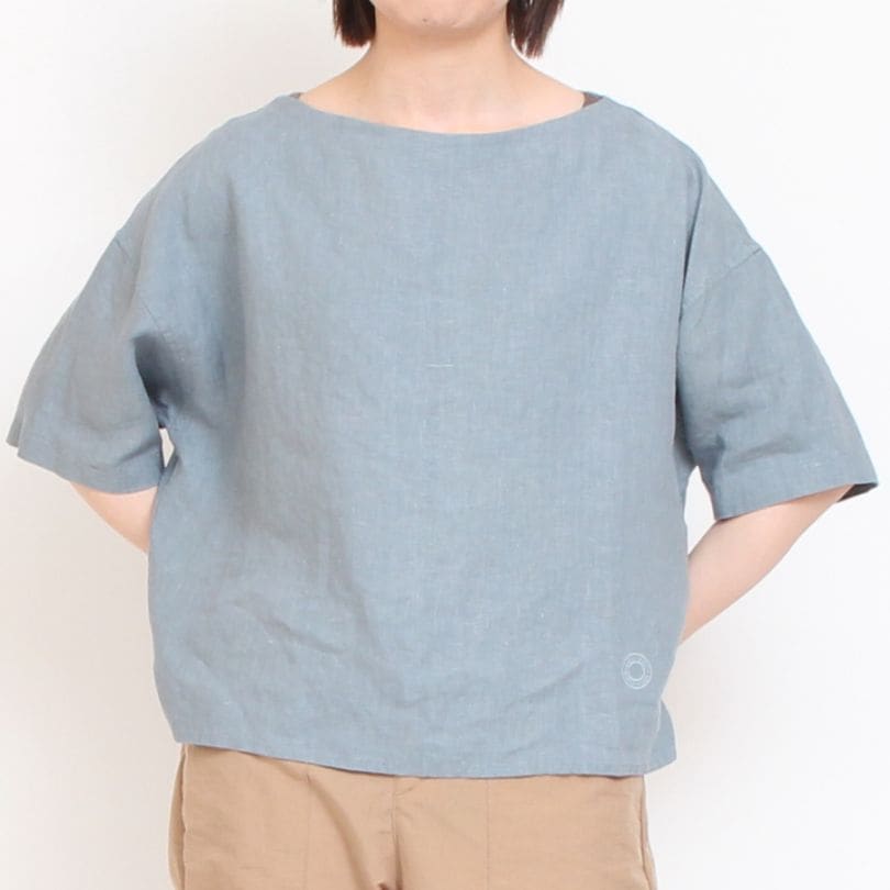 【８月末まで期間限定OFF】ORCIVAL リネン半袖プルオーバー