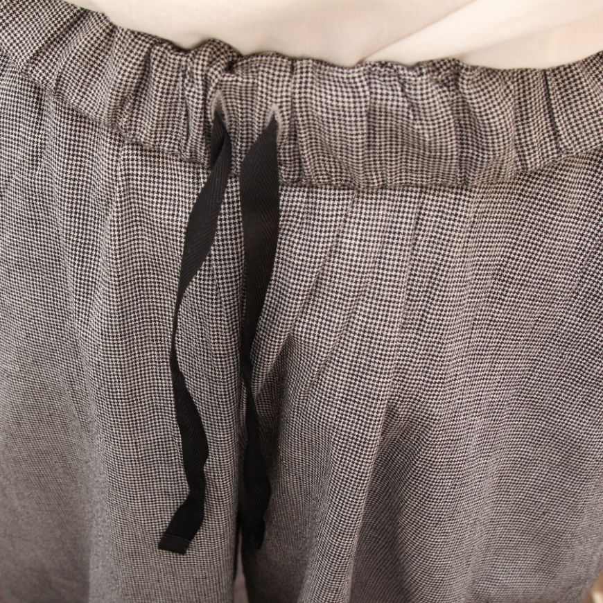 Y116) NARU(ナル) オーガニックコットンチェック エッグパンツ NARU｜(ナル) オーガニックコットンチェック エッグパンツ