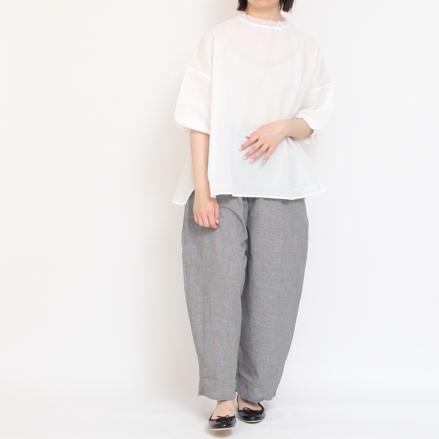再値下げ】【WHITEのみ】NARU オーガニックコットン チェック