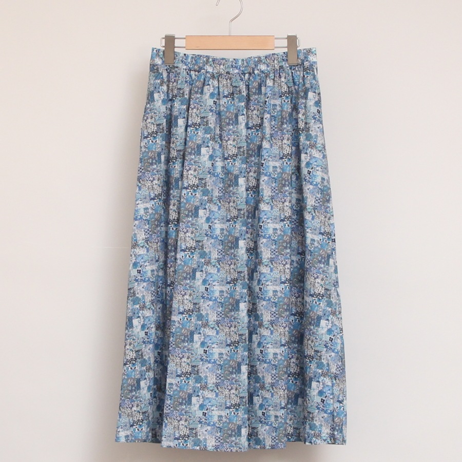 【BROWNのみ】LIBERTYインバーテッドプリーツスカート(2502)