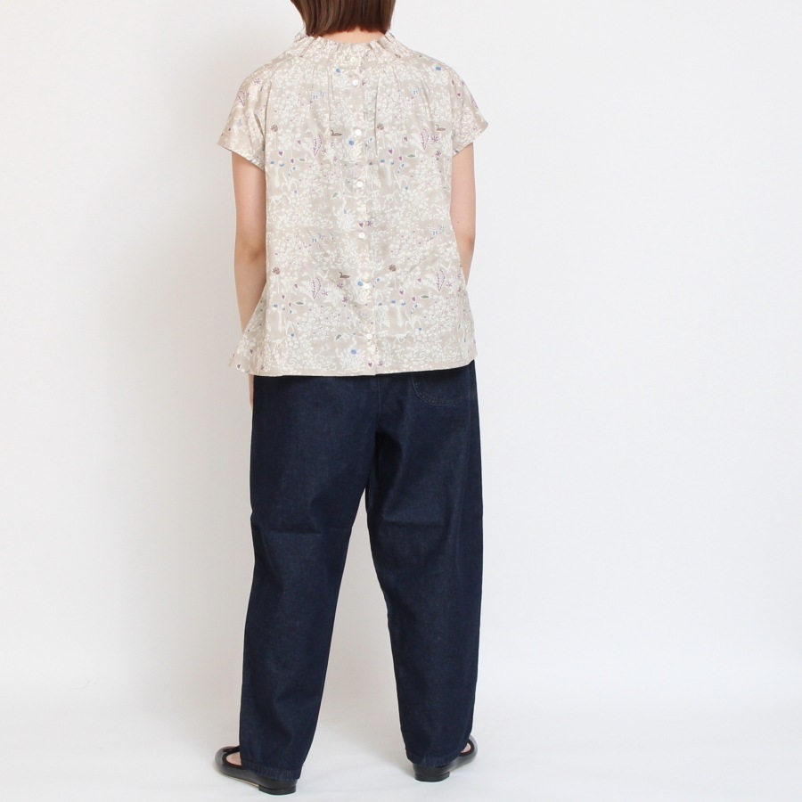 LIBERTY 2WAYシャーリングフレンチブラウス2507