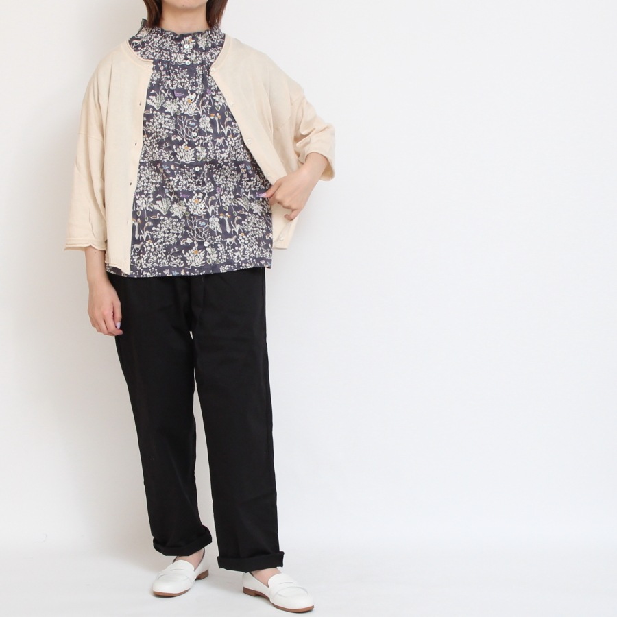 美品　LIBERTY 2WAYシャーリングフレンチブラウス LIBERTY 2WAYシャーリングフレンチブラウス2507