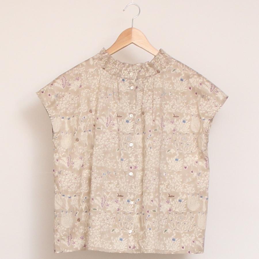 LIBERTY 2WAYシャーリングフレンチブラウス2507