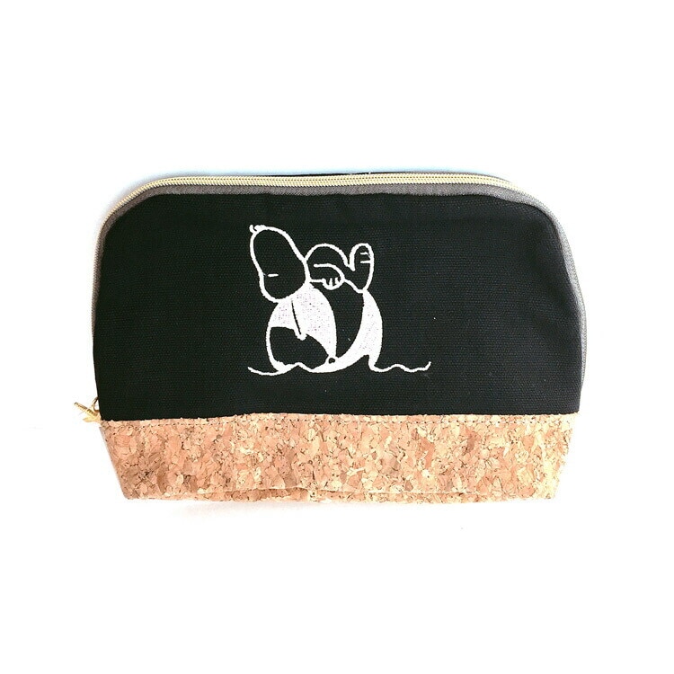 【スヌーピー】ドームポーチ(ビーチボール／ブラック)