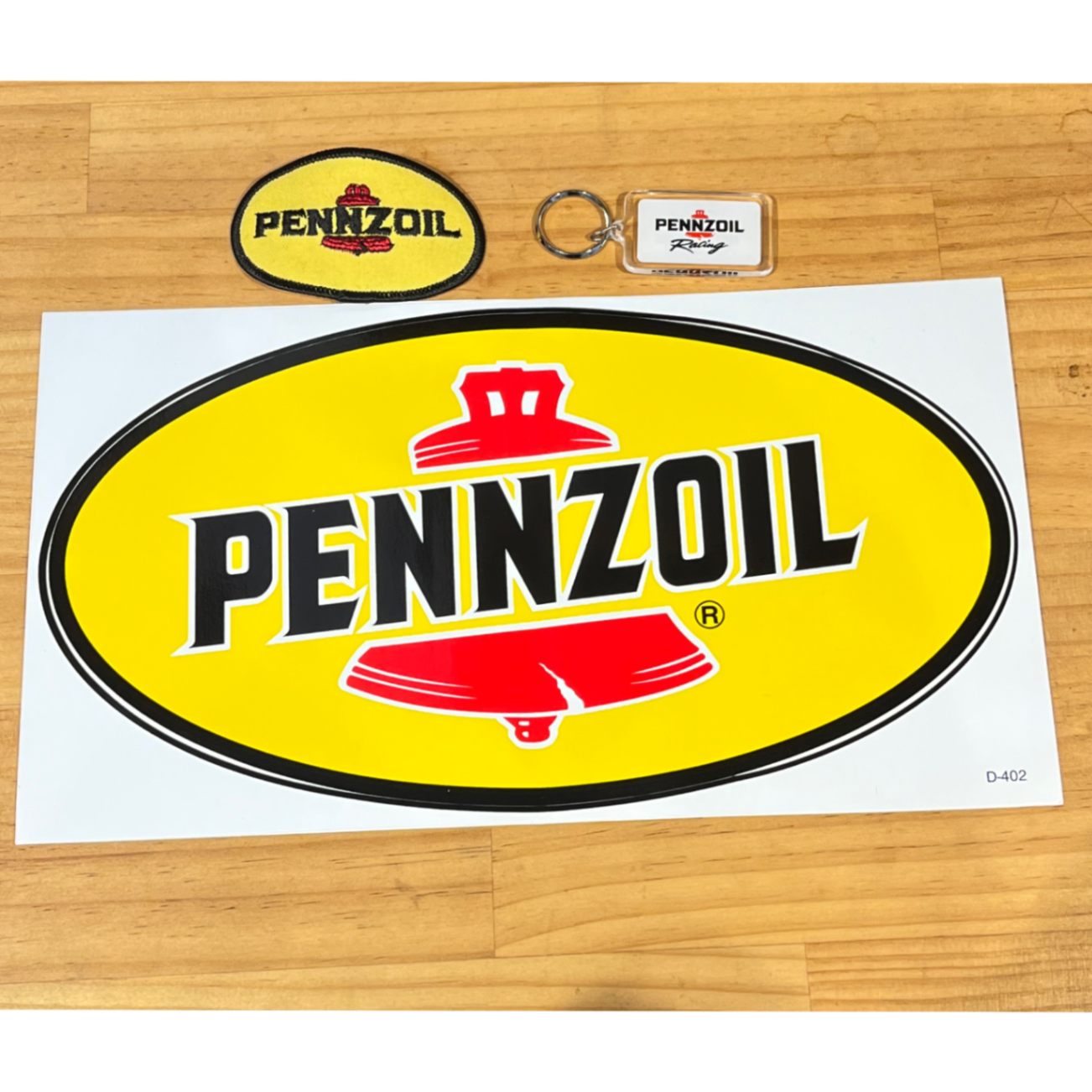 PENNZOIL ステッカー＆ワッペン＆キーフォルダーSET
