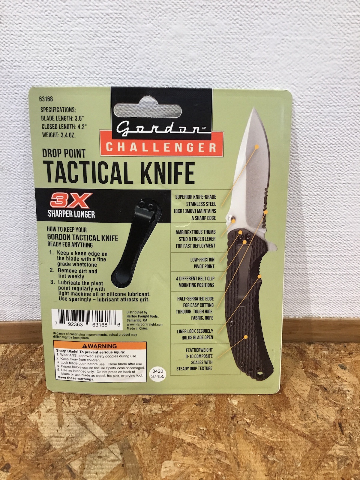 gordon TACTICAL KNIFE