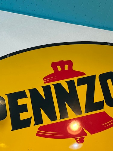 PENNZOIL楕円型　サインプレート