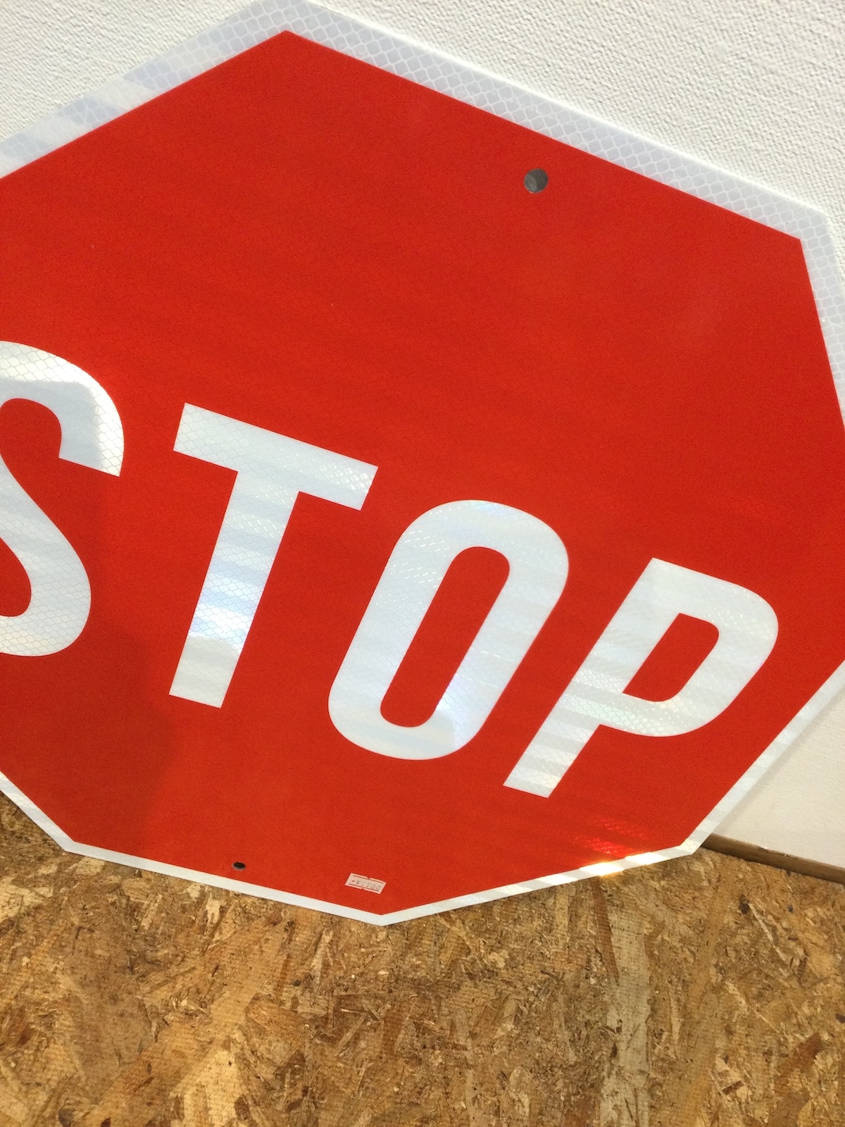 [米国交通局公認]ハイウェイ　トラフィックサインボード(Ref) STOP