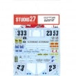 1/12 Ducati 888 WSBK #23 1991forTAMIYA14063STUDIO27 Original Decals