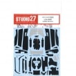 1/24 ENZO Carbon decal set forTAMIYA24302/24301 STUDIO27 Carbon Decal