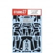 1/24 FXX Carbon decal setforTAMIYA24292STUDIO27 Carbon Decal