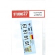 1/24 A110 #61 Le Mans 1968TAMIYA24278STUDIO27 ��Original Decals��