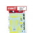 1/24 FXX K DressUp decal YellowforTAMIYA24343STUDIO27 Original Decals