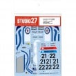1/24 911 RSR #21/#22 LM 1974for FUJIMISTUDIO27 Original Decals