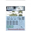 1/35 U.S.M1A1 ABRAMS DECAL SET [3]FOX MODELS