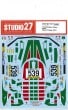 1/24 Stratos Turbo #539 Giro D�� Italia 1977for TAMIYA(25418)STUDIO27 ��Original Decals��
