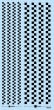 Checkered line decal : Black [2mm,3mm]STUDIO27 Original Decals