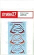 1/12 RZ250/350 LINE DECAL [B]for HASEGAWASTUDIO27 Original Decals