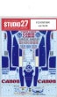1/20 FW13B 1990STUDIO27 Original Decals