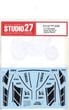 1/12 RZV500R Dress Up Decal (Yellow Black)for TAMIYASTUDIO27 ��Original Decals��