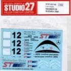 1/24 C9 WSPC Suzuka 1990STUDIO27 Original Decals