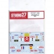 1/24 Citroen C4 #1/2 Monte-Carlo 2007STUDIO27 Original Decals