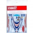 1/24 956 works #1/2/3 LM 1982STUDIO27 Original Decals