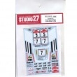1/24 A110 San Remo/Corse 1975STUDIO27 Original Decals