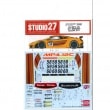 1/24 MP4-12C GT3 #58/59/60 Spa24H 2011forFUJIMI125558STUDIO27 Original Decals