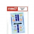 1/24 458 KROHN  #57 LM 2012forFUJIMI123912STUDIO27 Original Decals