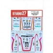 1/24 934 Vaillant- Kremer #7/9 1976forTAMIYA#24328STUDIO27 Original Decals