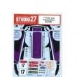 1/24 Citroen DS3 #17 Rd.2&4 WRC 2012forHeller80757STUDIO27 ��Original Decals��