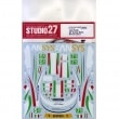 1/24 F458 AF Corse Italia #71/51 2013for FUJIMI#123820STUDIO27 Original Decals