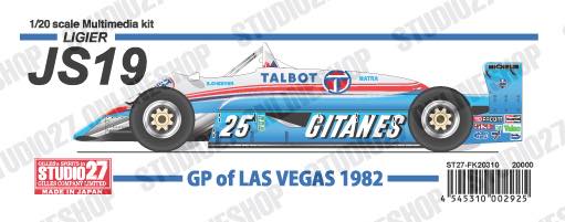 1/20 JS19 Las Vegas GP 1982<br>STUDIO27 Multimedia Kit